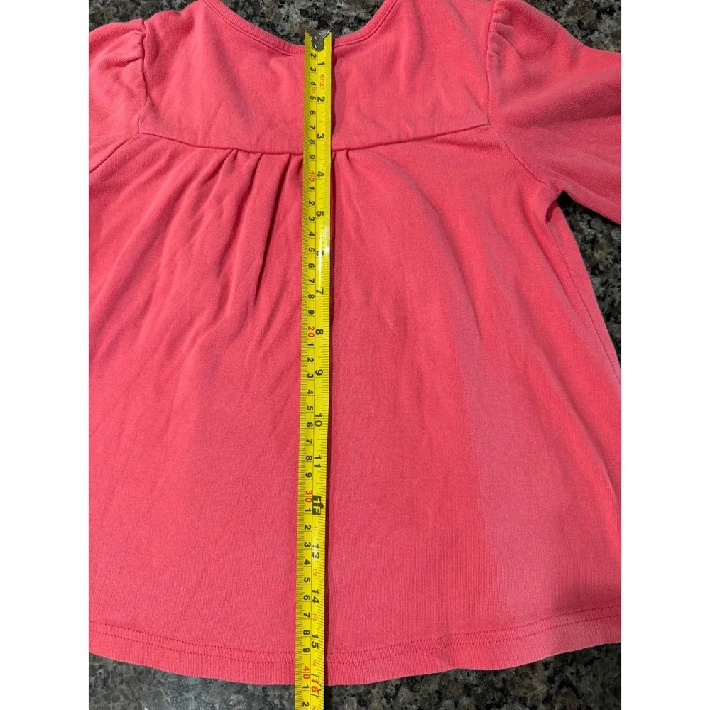 Gymboree Girls Pink Floral Embroidered Long Sleeve Tunic Top Size 5 24039/5625